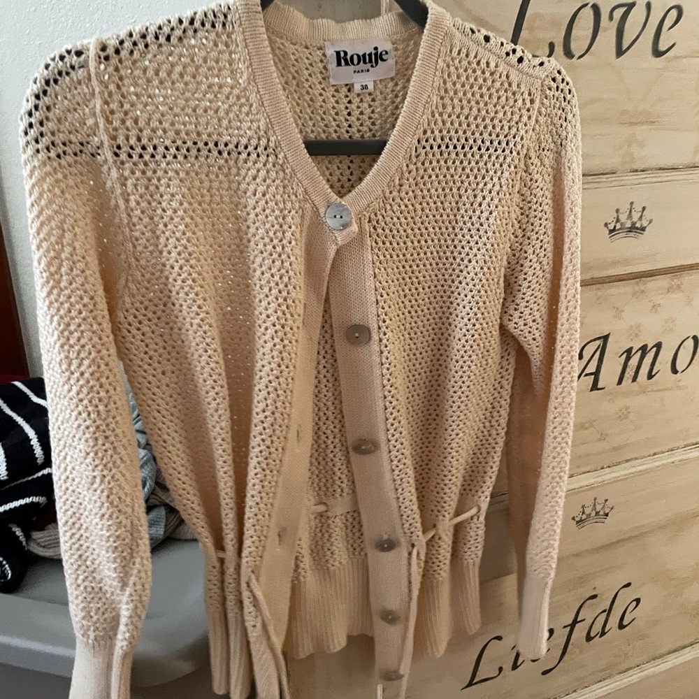 Rouje open knit cardigan
